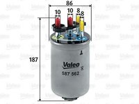 Filtru combustibil JAGUAR XJ (N3_, X350, X358) (2003 - 2009) VALEO 587562