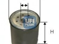 Filtru combustibil JEEP GRAND CHEROKEE II WJ WG UFI 24.331.00