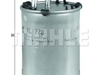 Filtru combustibil (KL778 MAHLE KNECHT) AUDI,SEAT,SKODA,VW