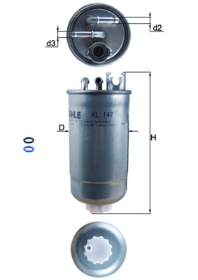 Filtru combustibil KNECHT VW BORA I (1J2) 1998-200