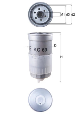 Filtru combustibil KNECHT VW PASSAT B5 Variant (3B5) 1997-2000 - KC 69