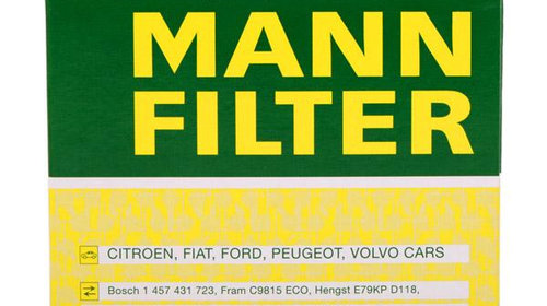 Filtru Combustibil Mann Filter Ford C-Max DM2 2007-2010 PU1018X