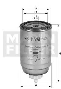 Filtru combustibil - MANN-FILTER WK 724/4