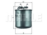 Filtru combustibil MERCEDES-BENZ C-CLASS (W204) (2007 - 2014) MAHLE ORIGINAL KL 313