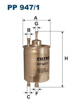 Filtru combustibil MERCEDES E-CLASS Break (S210) (1996 - 2003) FILTRON PP947/1