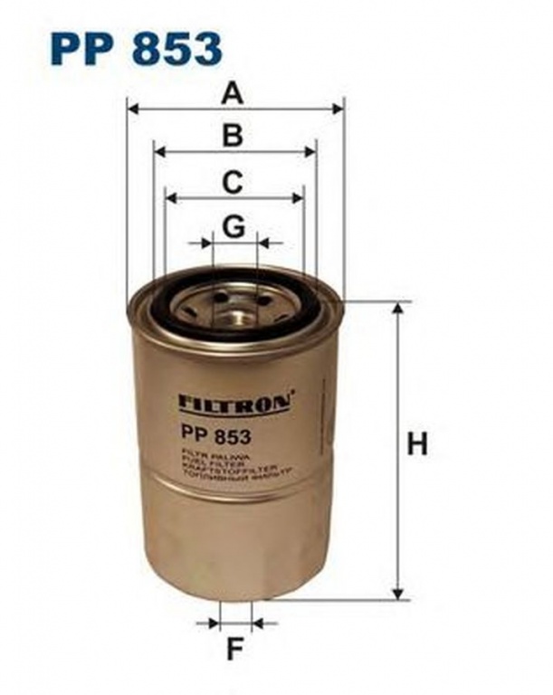 Filtru combustibil MITSUBISHI GALANT V E5 A E7 A E8 A FILTRON PP853