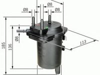 Filtru combustibil NISSAN ALMERA II (N16) (2000 - 2016) BOSCH 0 450 907 013 piesa NOUA