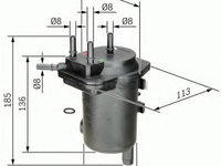 Filtru combustibil NISSAN MICRA III (K12) (2003 - 2010) Bosch 0 450 907 008