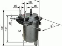 Filtru combustibil NISSAN MICRA III K12 BOSCH 0450907008