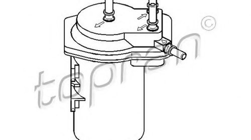 Filtru combustibil NISSAN MICRA III K12 TOPRA