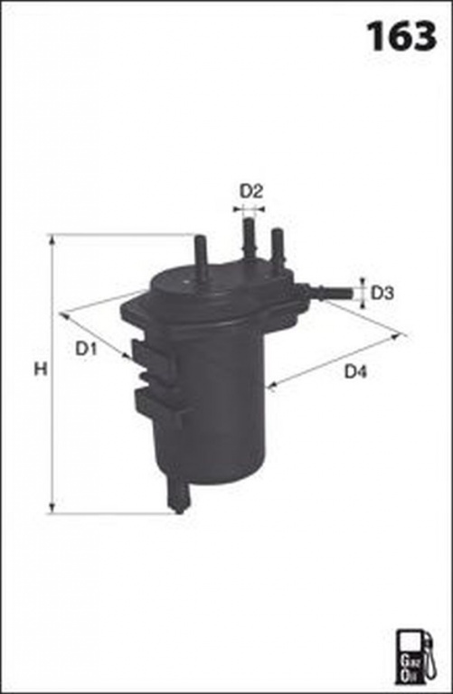 Filtru combustibil NISSAN NOTE E11 LUCAS FILTERS LFDF169
