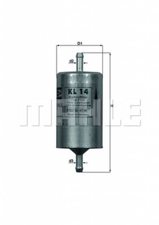 Filtru combustibil OPEL CORSA A hatchback 93 94 98 99 MAHLE ORIGINAL KL14