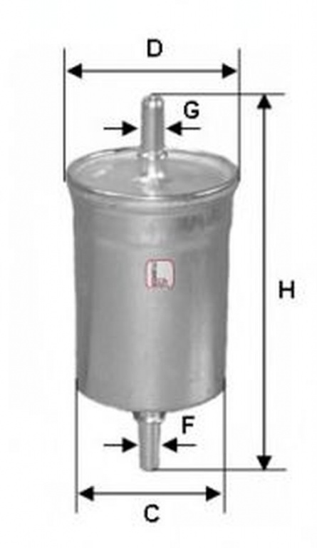 Filtru combustibil OPEL CORSA C caroserie F08 W5L SOFIMA S1515B