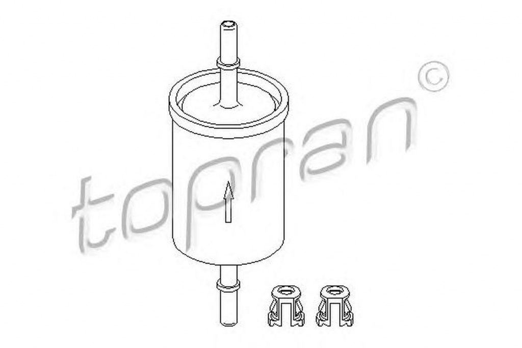 Filtru combustibil OPEL CORSA C F08 F68 TOPRAN 207045 PieseDeTop
