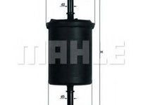 Filtru combustibil PEUGEOT 306 hatchback (7A, 7C, N3, N5) (1993 - 2003) MAHLE ORIGINAL KL 248