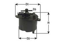 Filtru combustibil PEUGEOT 807 E CLEAN FILTERS MGC1697