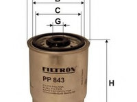 Filtru combustibil PP843 FILTRON