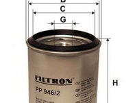 Filtru combustibil PP946 2 FILTRON
