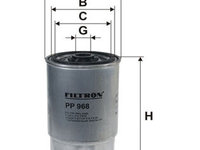 Filtru combustibil PP968 FILTRON pentru Alfa romeo 145 1999 2000 2001