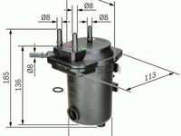 Filtru combustibil RENAULT CLIO II caroserie (SB0/1/2_) - Cod intern: W20144217 - LIVRARE DIN STOC in 24 ore!!!