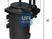 Filtru combustibil RENAULT CLIO II caroserie SB0 1 2 UFI 24.052.00