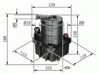 Filtru combustibil RENAULT CLIO III (BR0/1, CR0/1) (2005 - 2020) BOSCH 0 450 907 016