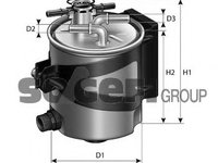 Filtru combustibil RENAULT MEGANE II (BM0/1, CM0/1) (2002 - 2011) PURFLUX FCS750 piesa NOUA