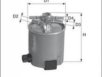 Filtru combustibil RENAULT MEGANE II limuzina LM0 1 LUCAS FILTERS LFDF166