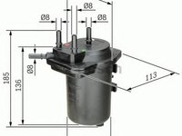 Filtru combustibil RENAULT MEGANE II limuzina (LM0/1_) - Cod intern: W20272522 - LIVRARE DIN STOC in 24 ore!!!