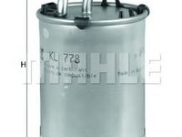 Filtru combustibil SKODA FABIA combi (NJ5) (2014 - 2020) MAHLE ORIGINAL KL 778