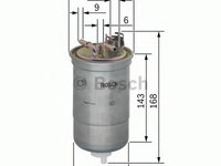 Filtru combustibil SKODA FELICIA   pick-up (797) (1995 - 2002) Bosch 0 450 906 274