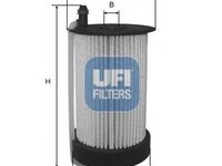 Filtru combustibil SKODA LAURA (1Z3), SKODA OCTAVIA Combi (1Z5), VW TIGUAN (5N_) - UFI 26.031.00