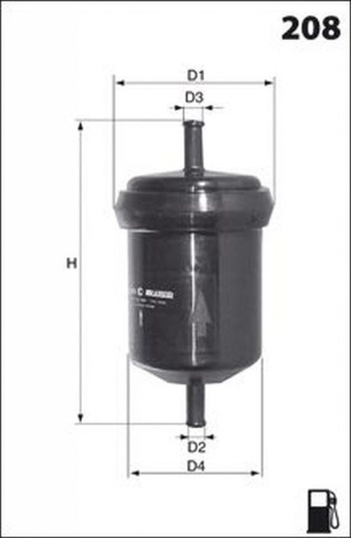 Filtru combustibil SKODA SUPERB 3U4 LUCAS FILTERS LFPF004