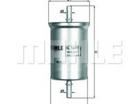 Filtru combustibil SMART FORTWO Cupe (451) (2007 - 2016) MAHLE ORIGINAL KL 165/1 piesa NOUA
