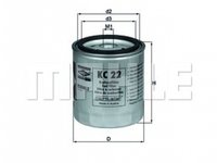 Filtru combustibil SSANGYONG KORANDO KJ MAHLE ORIGINAL KC22