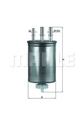 Filtru combustibil SSANGYONG REXTON (GAB) (2002 - 2012) MAHLE ORIGINAL KL 505 piesa NOUA