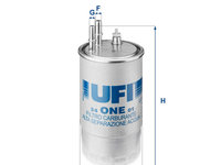 Filtru combustibil UFI 24.ONE.01