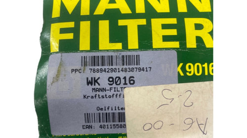 Filtru combustibil VW AMAROK (2H_, S1B) [ 2010 - > ] Mann-Filter WK9016