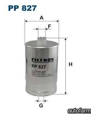 Filtru combustibil VW CADDY I 14 FILTRON PP827