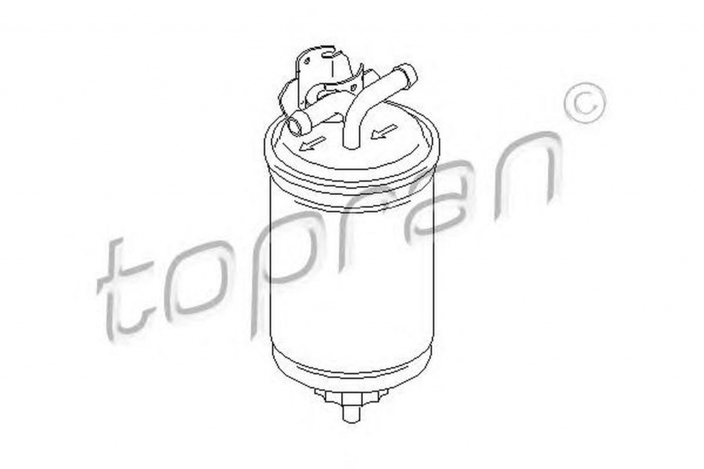 Filtru combustibil VW CADDY II pick-up 9U7 TOPRAN 