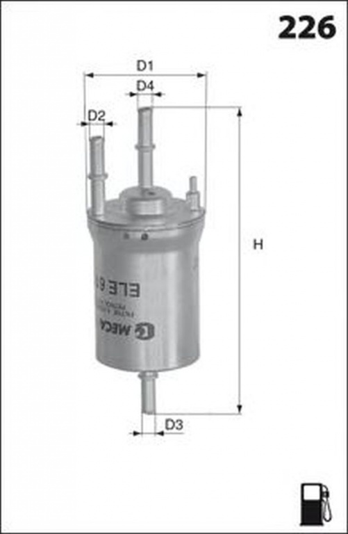 Filtru combustibil VW EOS 1F7 1F8 LUCAS FILTERS LF