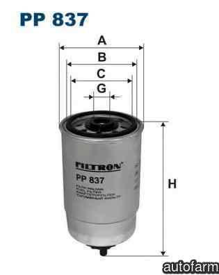Filtru combustibil VW JETTA I (16) Producator FILTRON PP837