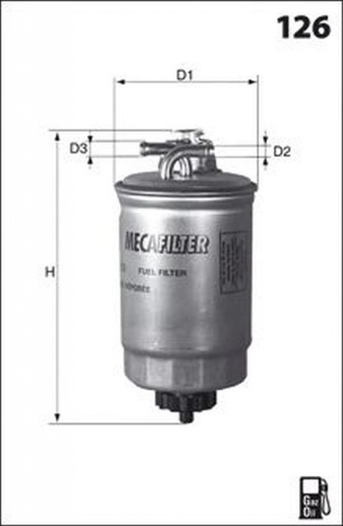 Filtru combustibil VW JETTA II 19E 1G2 165 LUCAS F