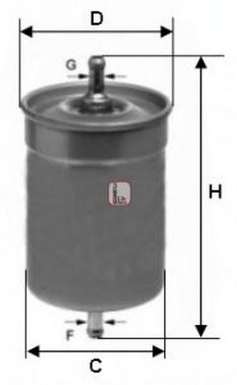 Filtru combustibil VW PASSAT Variant 3B6 SOFIMA S1500B