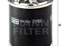 Filtru combustibil (WK820 MANN-FILTER) MITSUBISHI,SMART