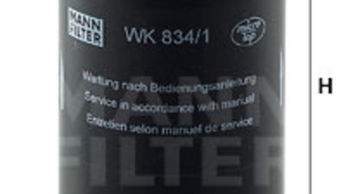 Filtru combustibil (WK8341 MANN-FILTER) AUDI,