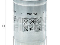 Filtru combustibil (WK851 MANN-FILTER) FORD