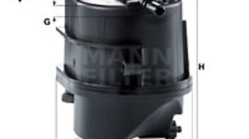 Filtru combustibil (WK939 MANN-FILTER) Citroe