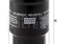 Filtru combustibil (WK94022 MANN-FILTER) NISSAN