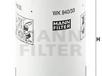 Filtru combustibil (WK94033X MANN-FILTER) CASE IH,PLAXTON,RENAULT TRUCKS,VOLVO